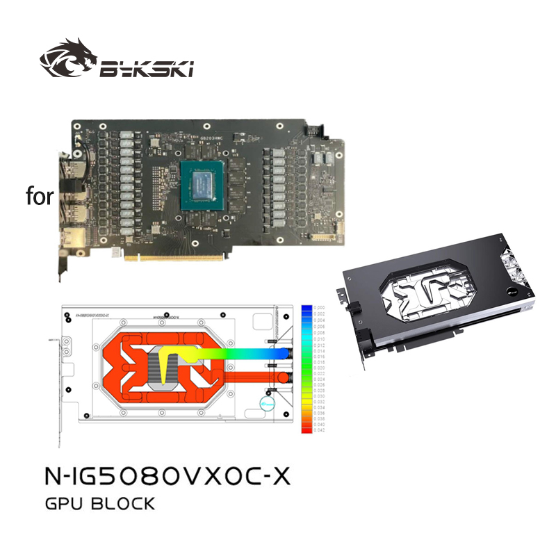 Bykski N-IG5080VXOC-X GPU Bloc - Gpu Mining Rig Frame 8 Gpu 评论和价格