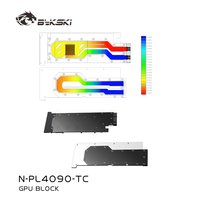 Bykski N-PL4090-TC GPU Active  - Gpu Mining Rig Frame 8 Gpu 评论和价格
