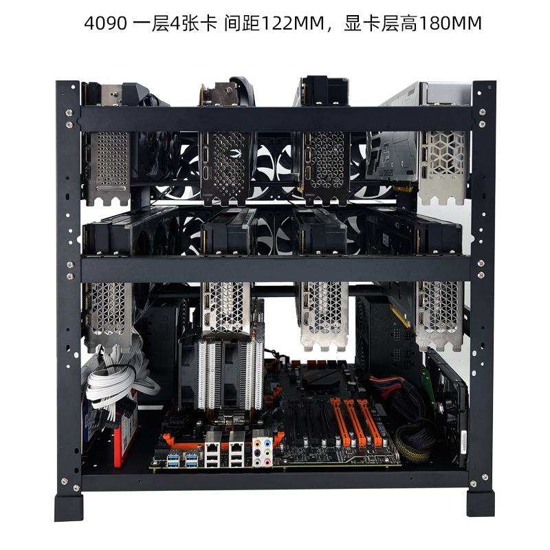Stackable Open Air GPU Rack 6  - Gpu Mining Rig Frame 8 Gpu 评论和价格