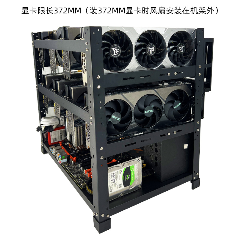 Stackable Open Air GPU Rack 6  - Gpu Mining Rig Frame 8 Gpu 评论和价格