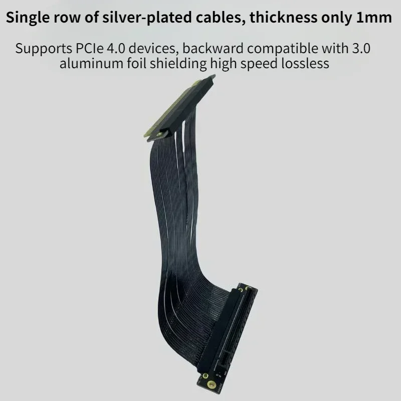 Silver-Plated Single Reverse 1 - Itx Gpu Riser Pcie 4.0 16X 评论和价格